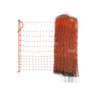 Baromfiháló, narancssárga, 50 m x 106 cm, dupla leszúró tüskével