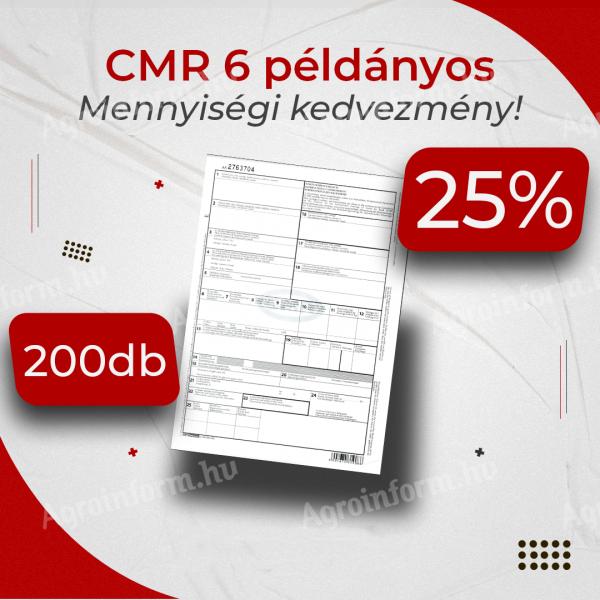 CMR 6 példányos csomag (200db)