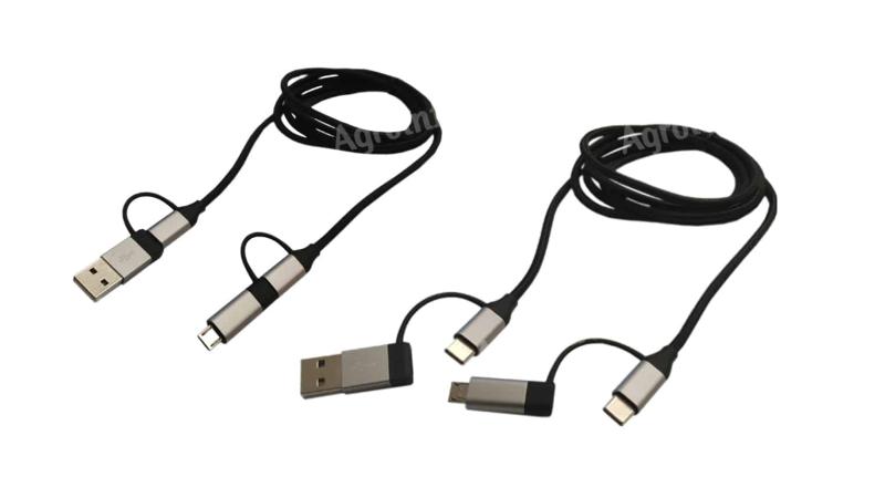 USB töltőkábel USB MULTI 4in1 - 1,5m
