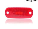 Lámpa helyzet LED lekerekített piros 2LED 12/24V