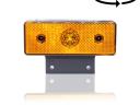 Lámpa helyzet LED prizmás sárga tartóval
