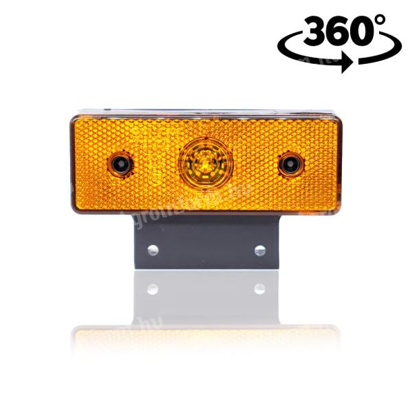 Lámpa helyzet LED prizmás sárga tartóval