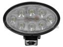 LA10558 Kramp LED munkalámpa, 56 W, 5320 lm, ovális, fehér, 10/30 V, 160x100x74 mm, Deutsch csatlakozós, széles sugarú, 8 LED