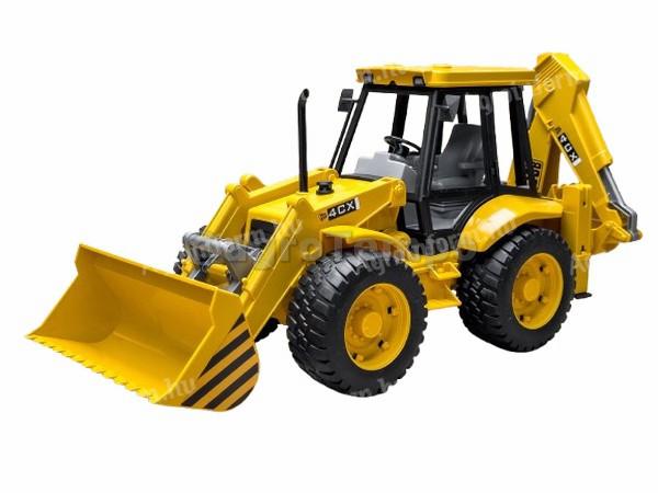 02428 BRUDER JCB 4CX, elülső rakodóval, kotrókanállal