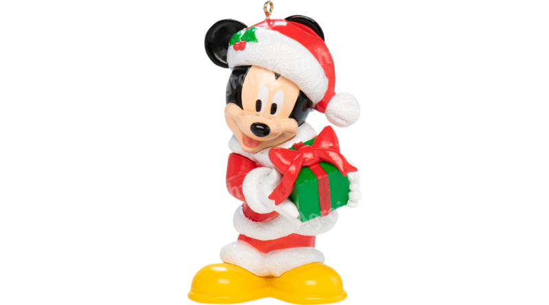 Mickey egér figura karácsonyfadísz