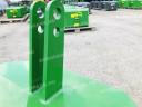 ÚJ fronthidraulika 600 kg-os súly, zöld színben. fém külső héj, beton belső, zöld színű, vonórésszel, AGROPARK felirattal