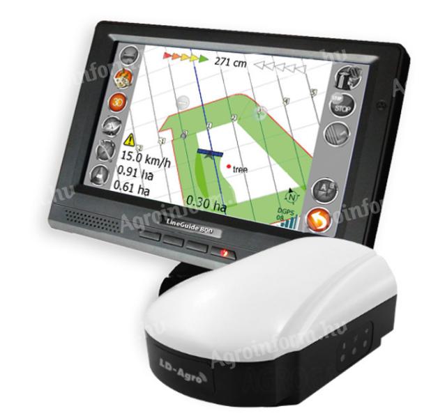 LD-Agro LineGuide 800 sorvezető GEO-X Pro2 GPS vevővel