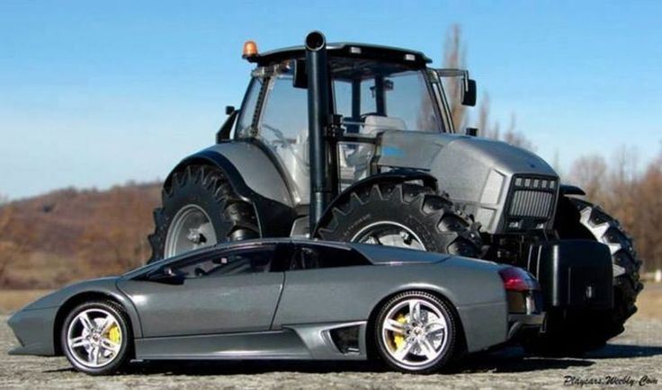 Lamborghini traktor és autó
