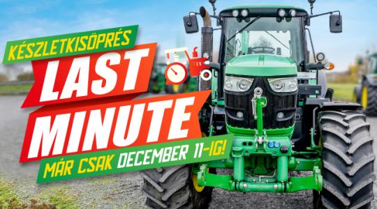 Már csak december 11-ig! – Akciós John Deere traktorok