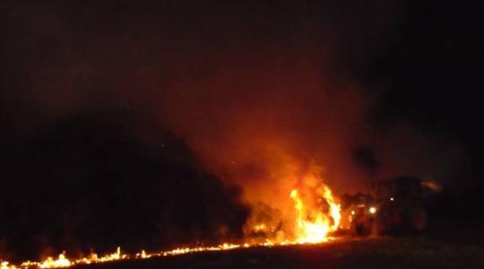 Szándékos károkozás: felgyújtották a siklósi lovarda szénatárolóját