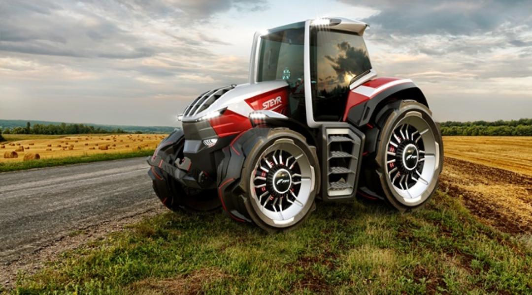 Futurisztikus traktorával zsebelte be a Steyr a neves formatervezési díjat