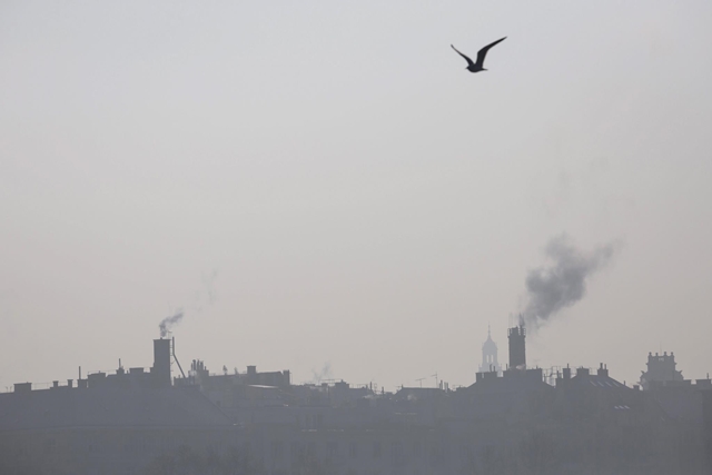 Légszennyezés, szmog, Budapest.