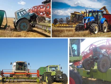 Aratás 2021: Árpa, búza, repce betakarítás közé becsúszott egy MTZ traktor is – Képek, videók