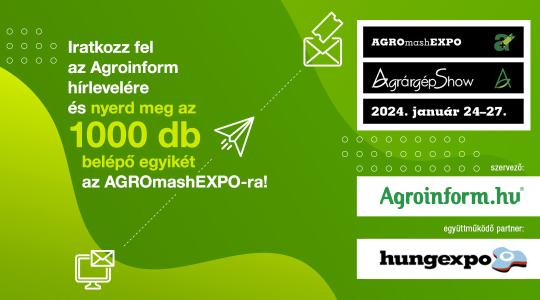 Nyerd meg a belépődet az AGROmashEXPO és AgrárgépShow-ra!