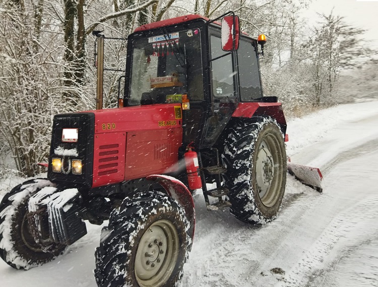 Havazás és hótolás MTZ traktorral