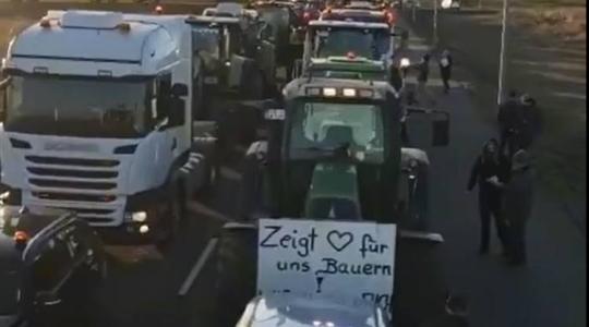Traktoros tüntetés – betelt a pohár a német gazdáknál