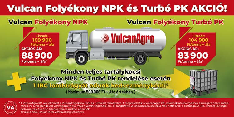 Vulcan folyékony NKP és Turbo PK akció