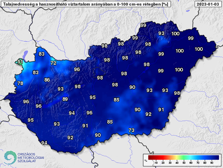 Talajnedvesség 0-100