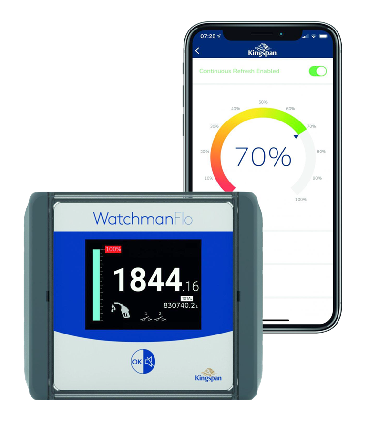 A vadonatúj Watchman Flo ingyenesen továbbítja az adatokat Wi-Fi-n keresztül telefonra, ráadásul meglévő tartályra is csatlakoztatható