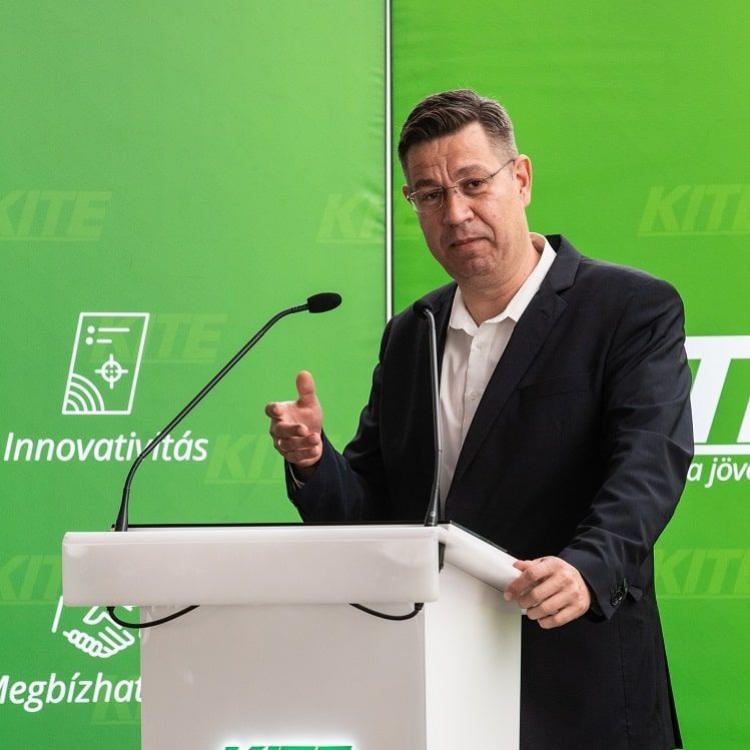 Szabó Levente, a KITE Zrt. vezérigazgatója