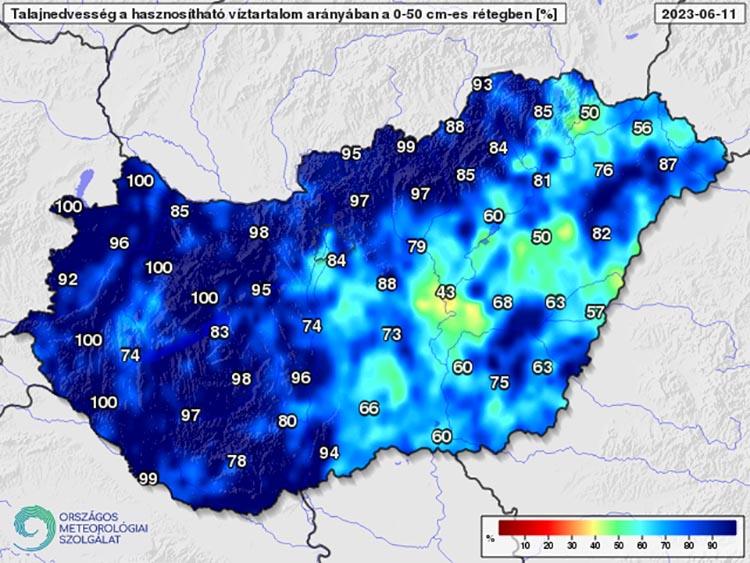 Talajnedvesség 0-50
