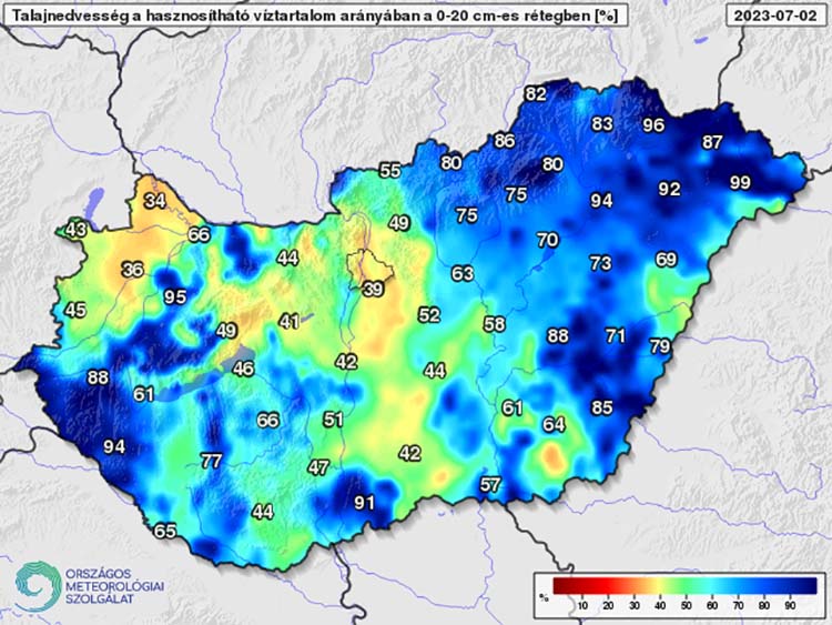 Talajnedvesség 0-20