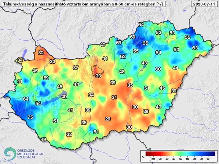 Talajnedvesség 0-50