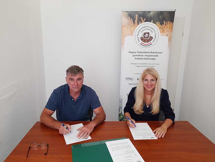 A Magyar Talajtani Társaság és a Magyar Talajvédelmi Baktérium –gyártók és –forgalmazók Szakmai Szövetsége együttműködési támogatói szerződést kötött