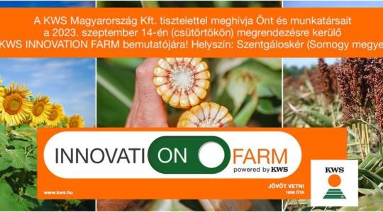 KWS INNOVATION FARM bemutató – Szentgáloskér 2023