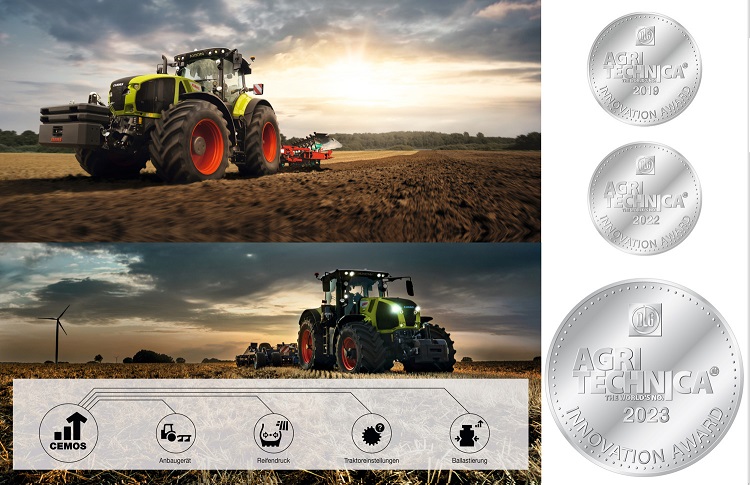 A CEMOS a 2019-es Agritechnica kiállításon történő bevezetése óta már három Agritechnica innovációs díjat nyert a traktorok és a kapcsolódó technológiák területén.