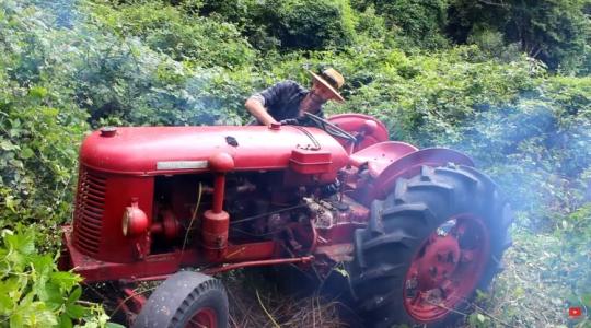 Egészen hihetetlen: méltatlan helyen hagyták az öreg traktort, amit teljesen benőtt a dzsungel