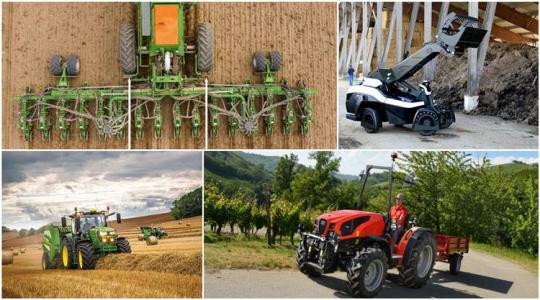 Új kabin nélküli traktorok, elektromos autonóm gyompermetező és egy elképesztő traktorakció