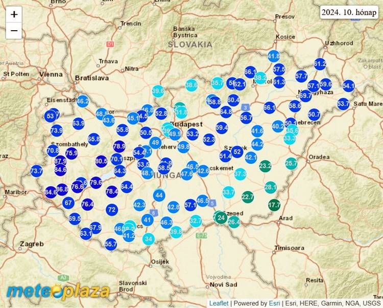 időjárás-térkép