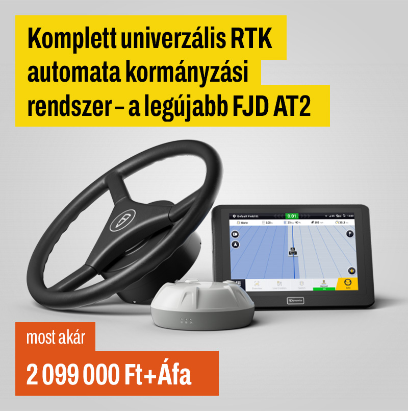 Komplett univerzális RTK automata kormányzási rendszer