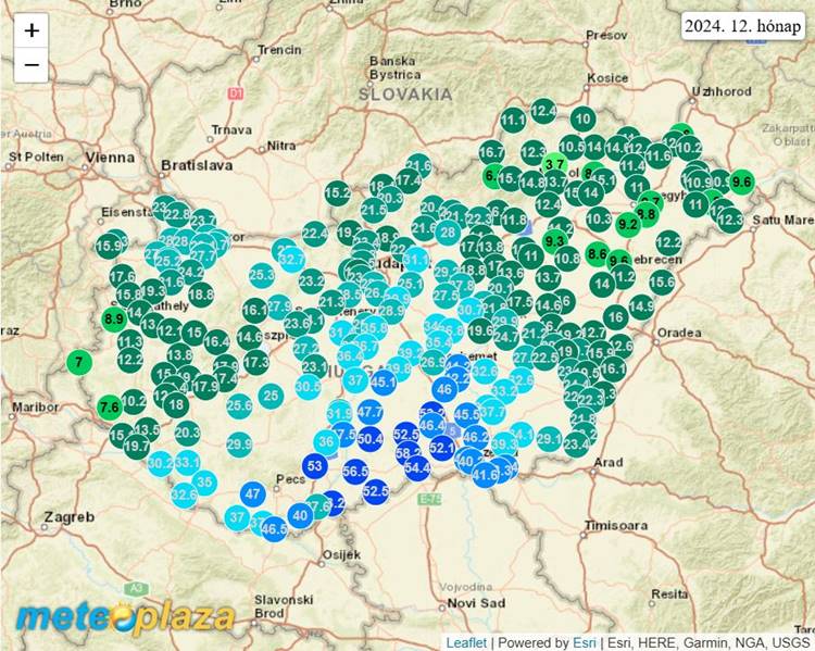 időjárás-térkép