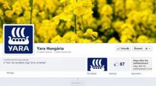 Csatlakozzon a Yara oldalához a Facebookon!
