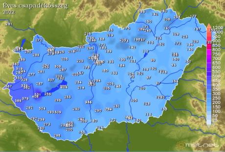2022 csapadék 07. 10-ig.