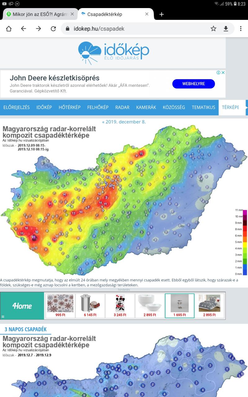 Mikor jön az ESŐ?! Agrármeteorológia, időjárás - Fórum - Agroinform.hu -  746. oldal